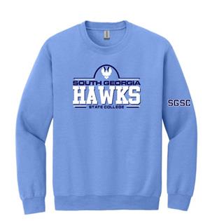 Hawk Fan Duo Location Crew Sweatshirt