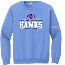 Hawk Fan Duo Location Crew Sweatshirt