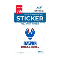 Hawks 3 Inch Basketball Sticker