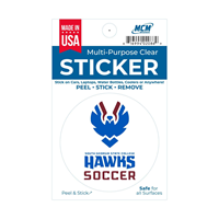 Hawks 3 Inch Soccer Sticker