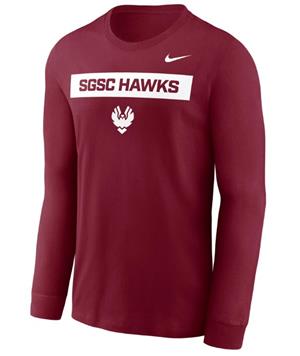 Hawks Nike Dri Fit Practice Ls Shirt