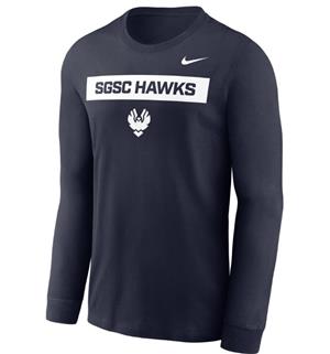 HAWKS NIKE DRI FIT PRACTICE LS SHIRT
