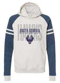 Hawks Varsity Ringer Pullover Hood