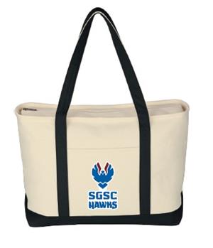 SGSC HAWK PATCH CANVAS TOTE