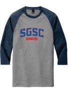 Sgsc Hawks 3/4 Sleeve Raglan Shirt